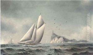 Big cutters reaching off an island by James C. Bourne