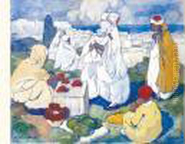 Le Marche Aux Fruits Sur Les Hauteurs D'alger . - view 1