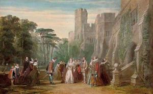 Queen Elizabeth I meeting her courtiers by John Edmund Buckley
