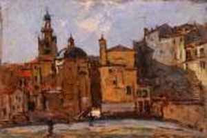 Veduta Di Borgo Cittadino by Giovanni Cavalli
