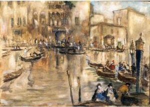Veduta Di Venezia by Attilio Cavallini