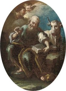 Saint Luke The Evangelist by Bernardo Cavallino