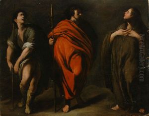 Three Standing Saints by Bernardo Cavallino