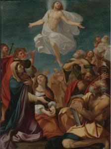 Ascension Of Christ by Giacomo Cavedone