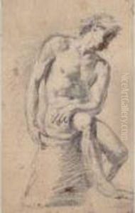Etude D'homme Nu Assis Etude D'homme Nu Assis