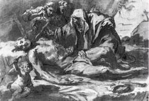 La Deposition Du Christ by Giacomo Cavedone