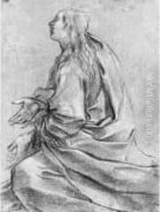 Etude Pour Une Sainte Madeleine by Giacomo Cavedone