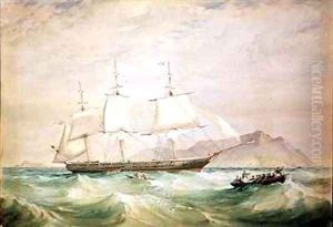 H.M.S. Hornet by Oswald Walter Brierly
