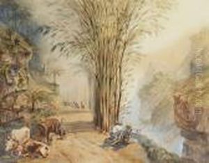 Transporting The Molasses, West Indies by Michel Jean Cazabon