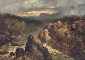 Mountain goats at a tributary of the Rhone by Richard Beavis