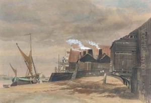 Harwich old harbour, low water by Richard Beavis