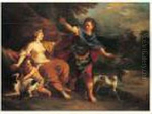 Venus Et Adonis by Pierre-Jacques Cazes