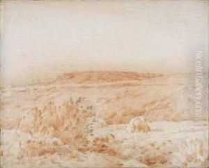 Paysage Aux Meules by Jean-Charles Cazin
