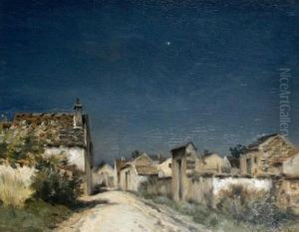 A Village Street In Evening - view 1