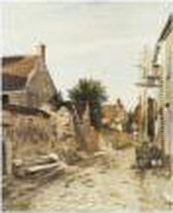 Rue De Village by Jean-Charles Cazin