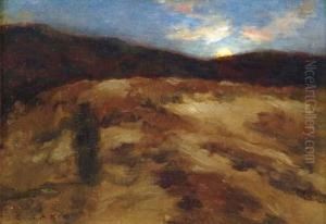 A Moonlit Landscape by Jean-Charles Cazin