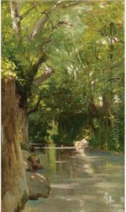 Fiume Alla Sorgente by Eugenio Cecconi
