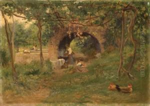 Lavandaie In Campagna by Lorenzo Cecconi