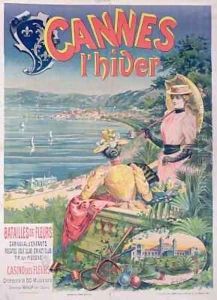 Poster advertising the Casino des Fleurs, Cannes in Winter
