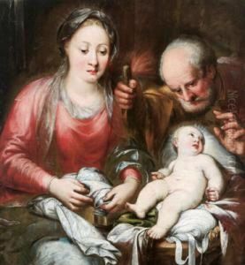Die Heilige Familie by Andrea Celesti