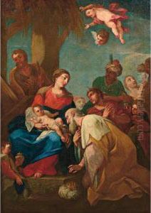 Adorazione Dei Magi by Andrea Celesti