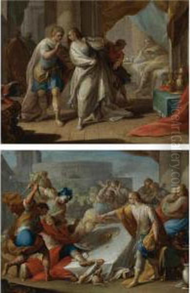 Amnon's Outrage On Behalf Of His Sister Tamar; Absalom Orders The Murder Of Amnon - view 1