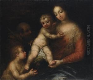 Sacra Famiglia Con San Giovannino by Andrea Celesti