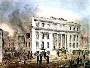 Ruins of the Merchants Exchange New York