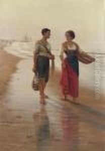 A Walk On The Beach by Pasquale Celommi