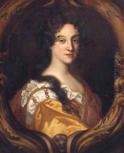 Portrait Of A Lady, Quarter-Length, In A Gold Dress And Red Shawl Portrait Of A Lady, Quarter-Length, In A Gold Dress And Red Shawl