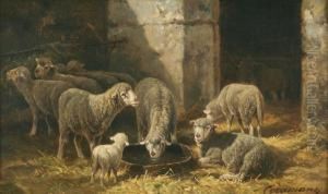 Dans La Bergerie by Charles Ferdinand Ceramano