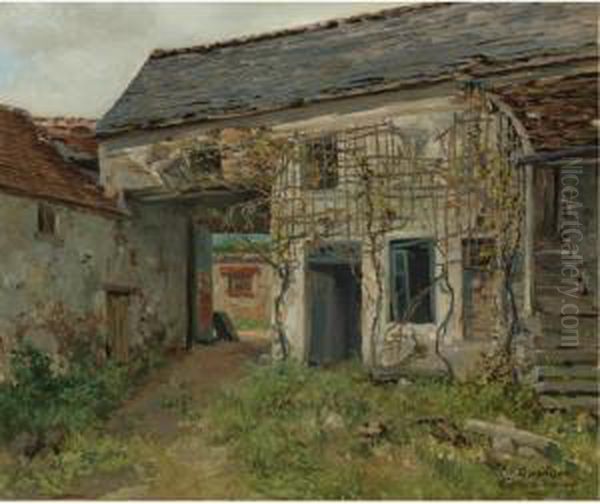 Cottage Courtyard In Barbizon - view 1