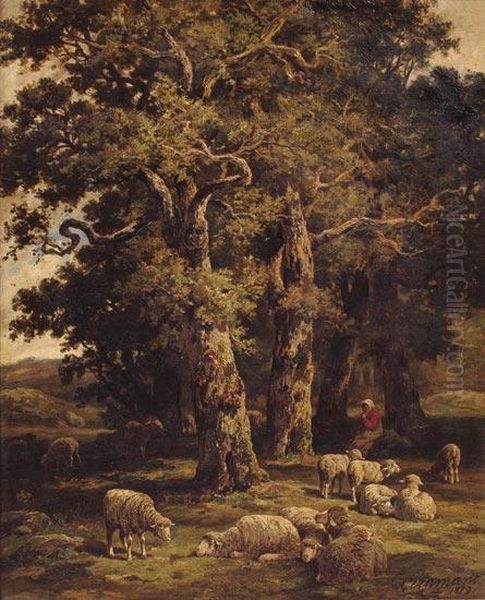 Bergere Et Ses Moutons - view 1