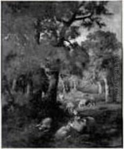 Moutons En Foret Moutons En Foret