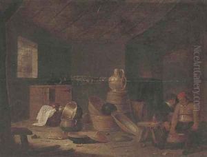 Boors in a kitchen