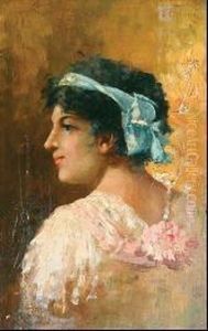 Profilo Di Fanciulla by Ettore Cercone