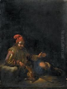 Ragazzo Che Gioca Con Un Cane by Michelangelo Cerqouzzi