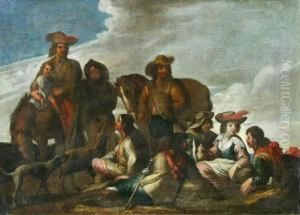 Settler's Party In The Campagna