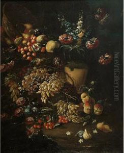 Grande Natura Morta Con Fiori E Frutta Grande Natura Morta Con Fiori E Frutta