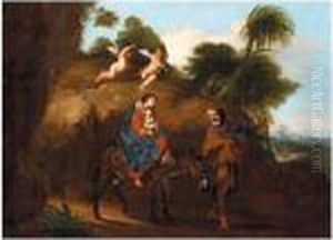 The Flight Into Egypt by Michelangelo Cerqouzzi