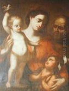 Swieta Rodzina Ze Sw. Janem Chrzcicielem by Giovanni Domenico Cerrini