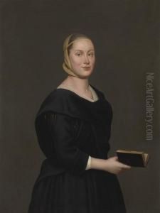 Portrait Of Donna Alba Regina Del Ferro by Giacomo Ceruti (Il Pitocchetto)