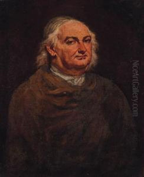 Portrait Of A Gentleman, Half-length, Wearing A Brown Cloak - view 1
