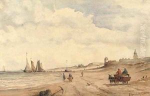 On the beach at Scheveningen