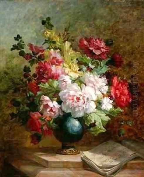 Still life with flowers and sheet music - view 1