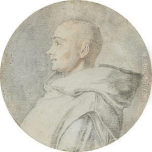 Bust Of A Monk In Profile by Giuseppe Cesari