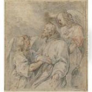 San Francesco Riceve Le Stigmate Sorretto Da Due Angeli