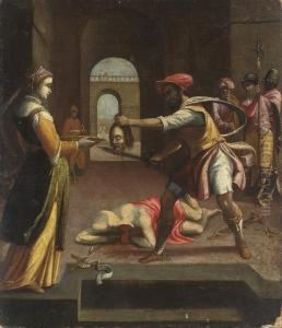 The Beheading Of Saint John The Baptist by Giuseppe Cesari