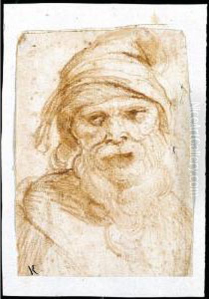 Testa Maschile Con Cappello - view 1