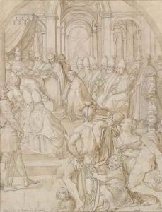 The Canonization Of St. Francis De Paul by Giuseppe Cesari